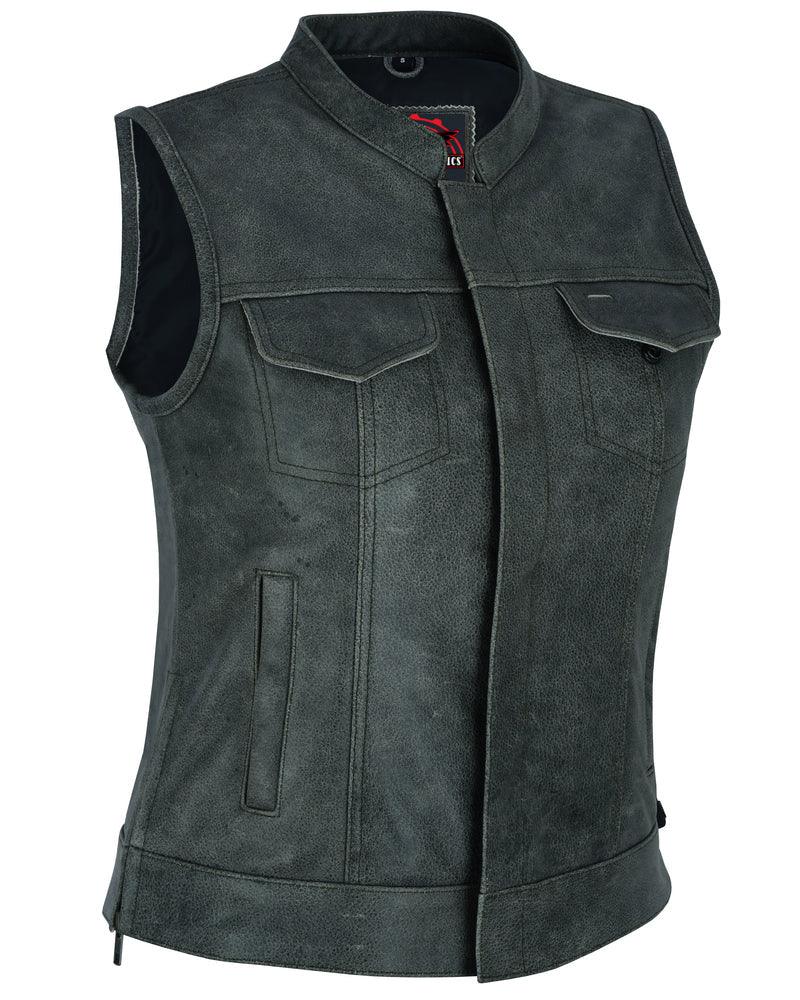 DS Women's Premium Single Back Panel Concealment Vest - GRAY