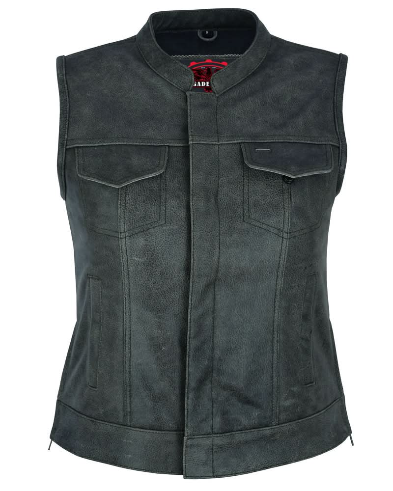 DS Women's Premium Single Back Panel Concealment Vest - GRAY