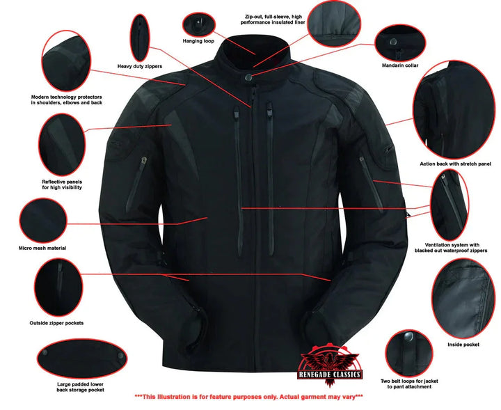 Quantum Mesh Motorcycle Jacket – Ventilated