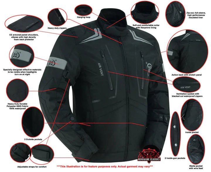 Blackwing Textile Motorcycle Jacket