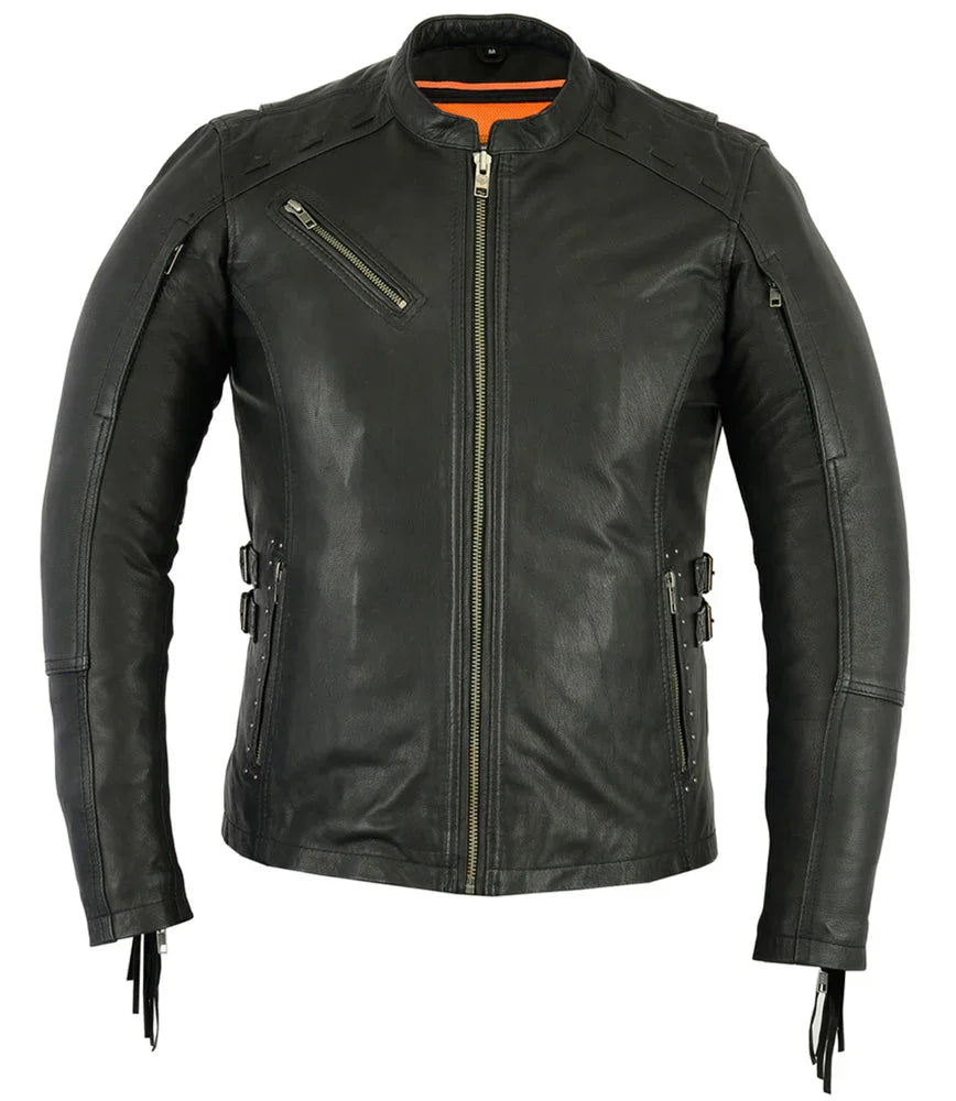 Low Side Lady Jacket with Fringe