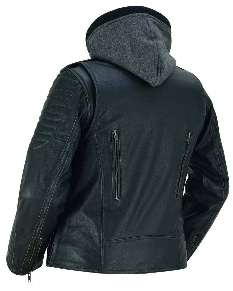 Rush Charm Women's Premium Cowhide Moto Jacket