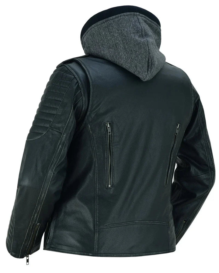 Rush Charm Women's Premium Cowhide Moto Jacket