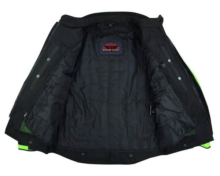 4-Season Hi-Vis Mens Textile Motorycycle Jacket