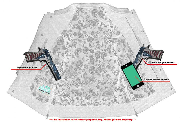 DS Men's Gold Rush Black Leather Vest - Yellow Stitching