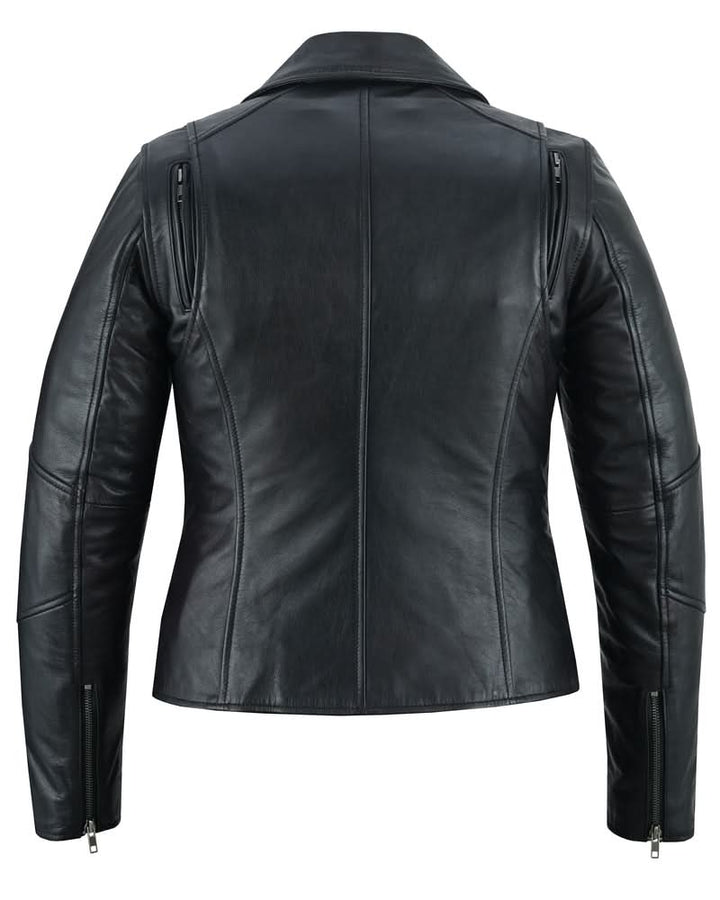 Black Pearl Women's Fashion Leather Jacket