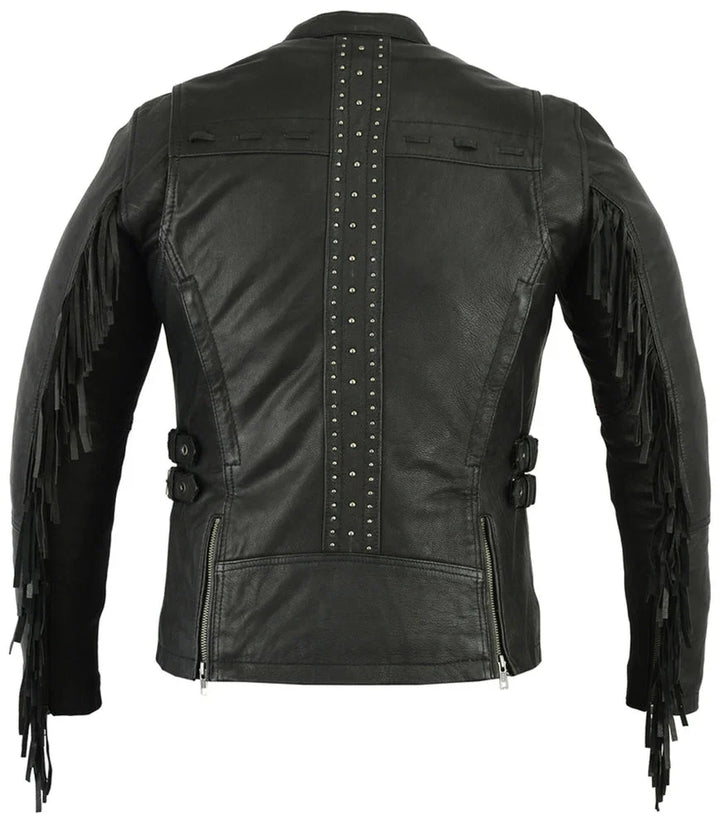 Low Side Lady Jacket with Fringe
