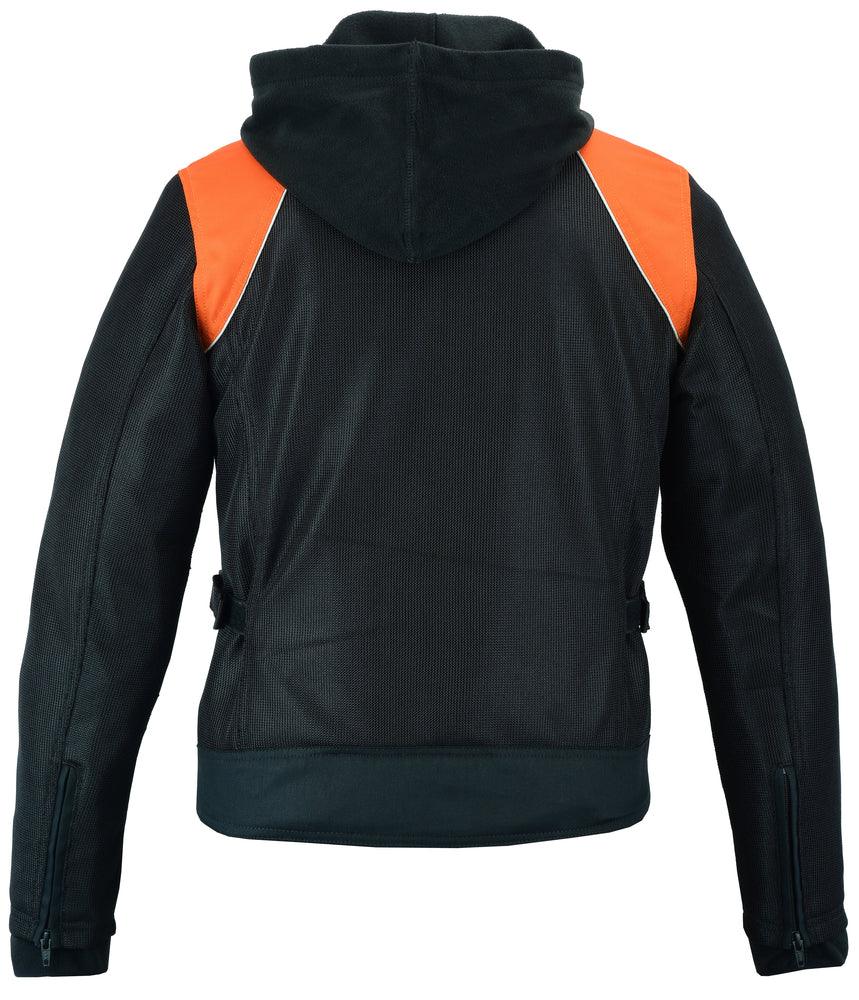 Born Flare Mesh Motorcycle Jacket - Black/Orange