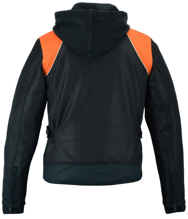 Born Flare Mesh Motorcycle Jacket - Black/Orange