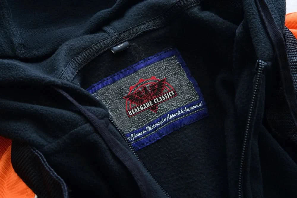 Born Flare Mesh Motorcycle Jacket - Black/Orange