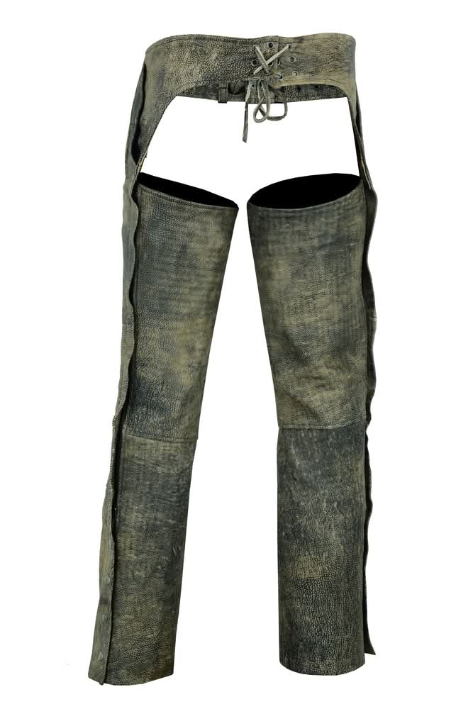 Unisex Double Deep Pocket Thermal Lined Chaps- Antique Brown