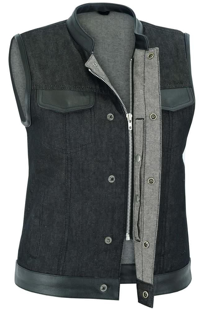 Wildfire Black Women's Denim Vest