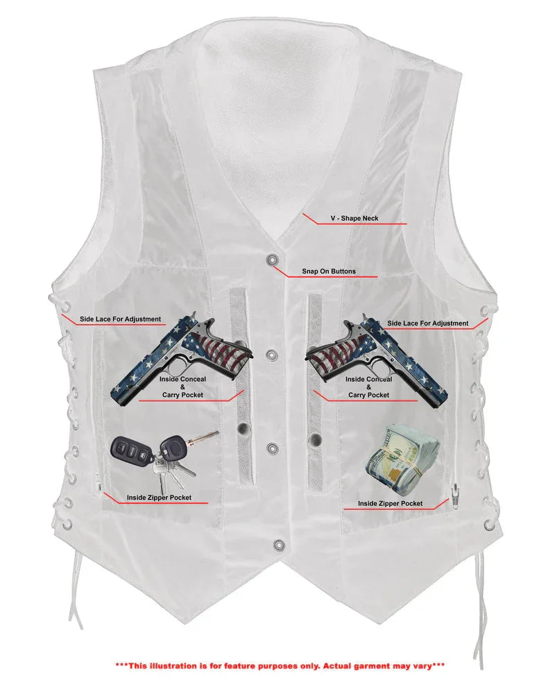 Wild Orchid Women's leather vest