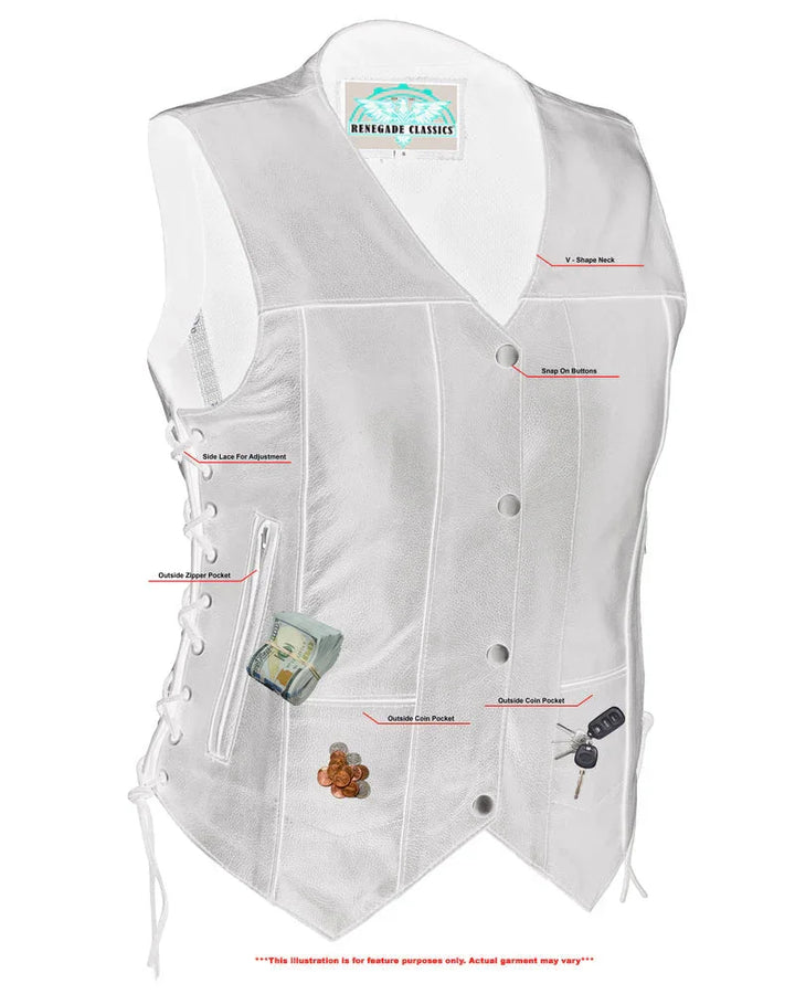 Wild Orchid Women's leather vest
