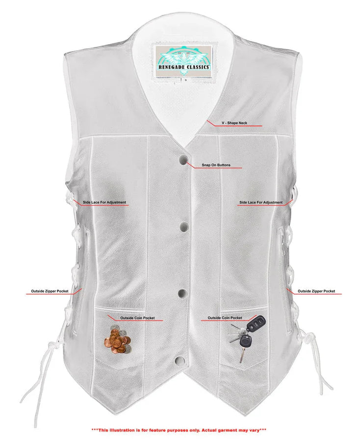 Wild Orchid Women's leather vest