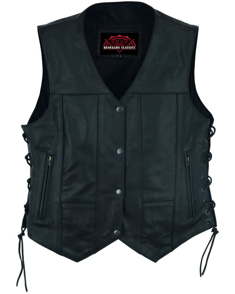 Wild Orchid Women's leather vest