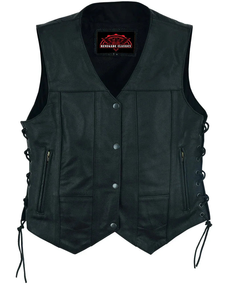 Wild Orchid Women's leather vest