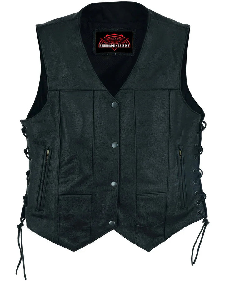 Wild Orchid Women's leather vest