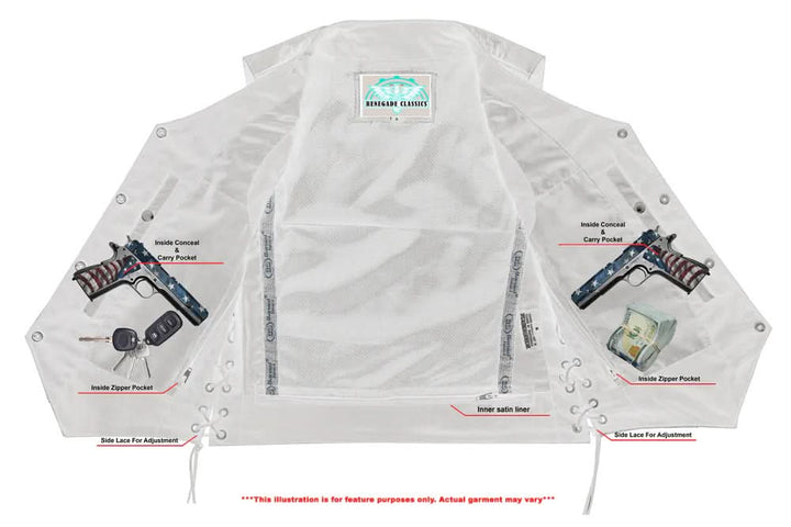 Wild Orchid Women's leather vest