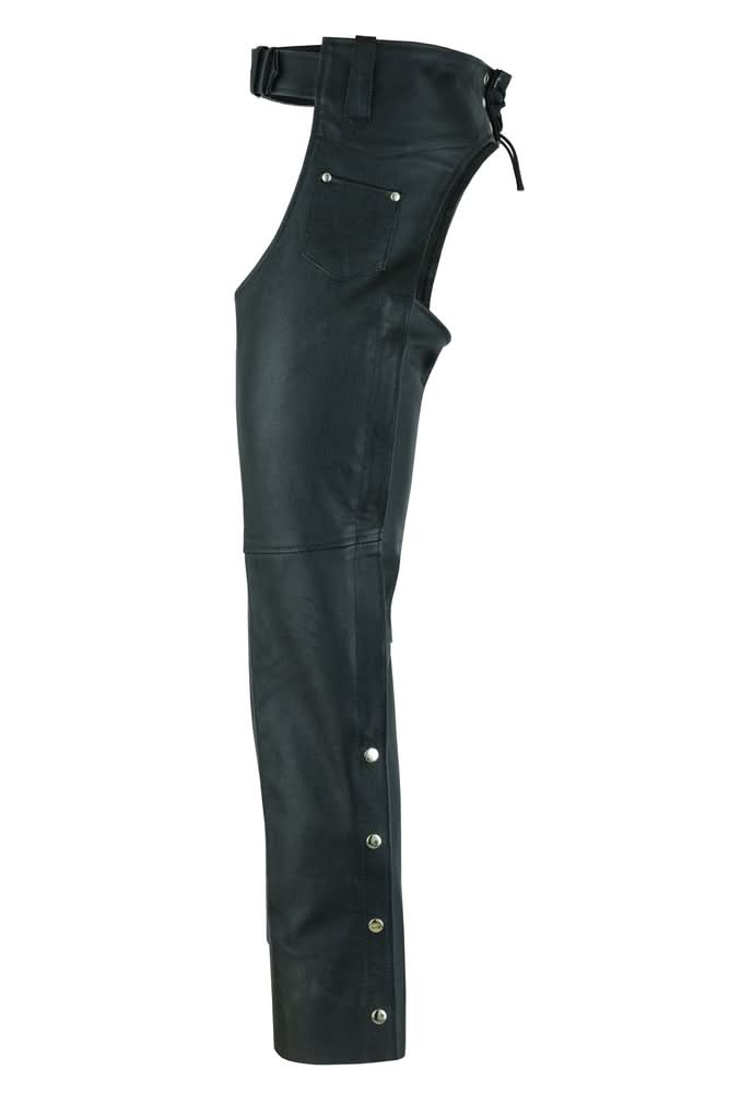 Unisex Basic Coin Pocket Leather Chaps