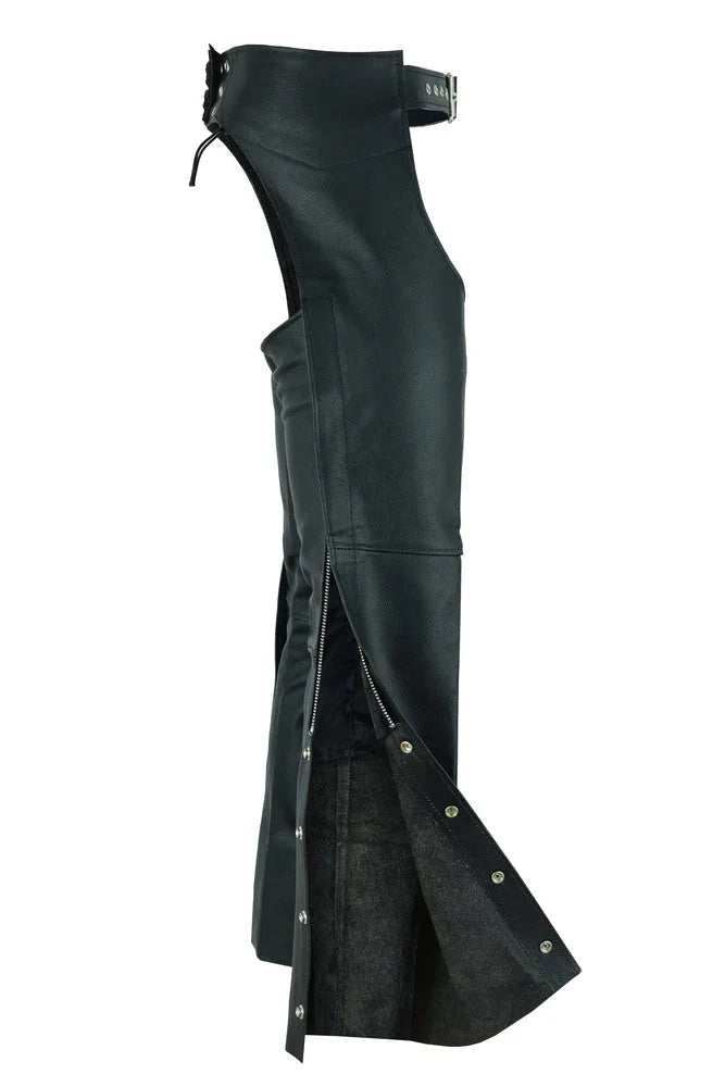 Unisex Basic Coin Pocket Leather Chaps