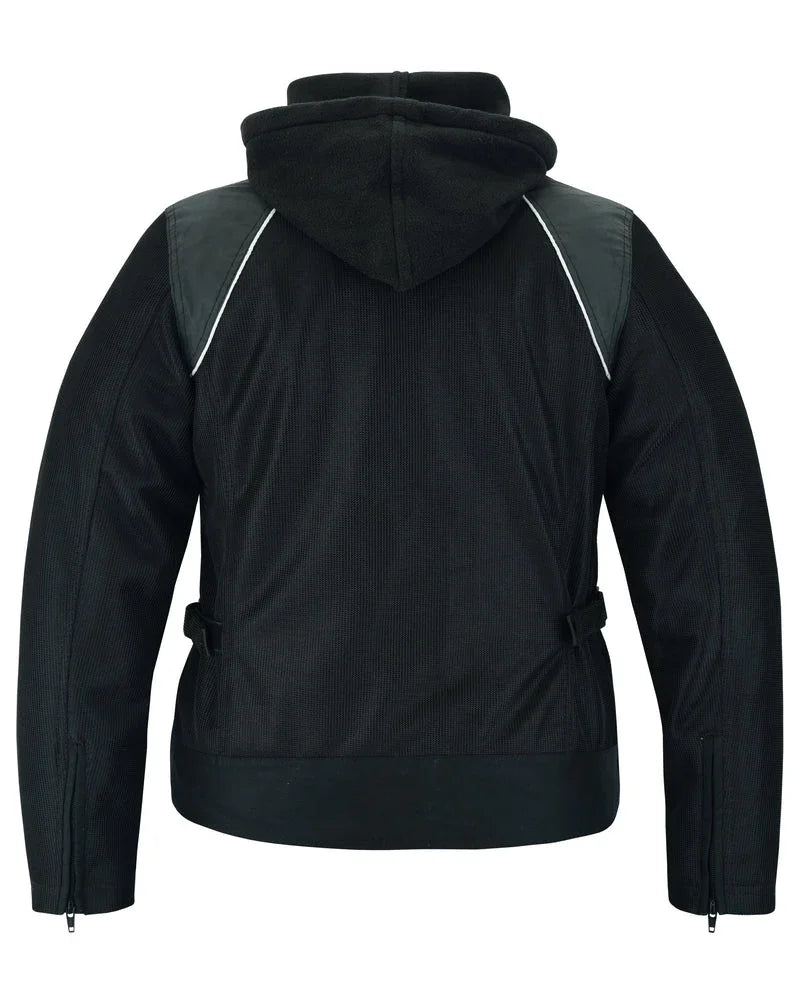 Darkstream Women's Mesh Motorcycle Jacket - Black/ Black Tone Reflective