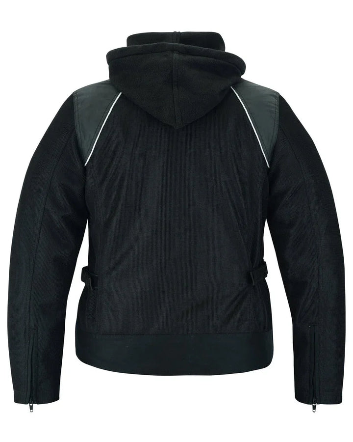 Darkstream Women's Mesh Motorcycle Jacket - Black/ Black Tone Reflective