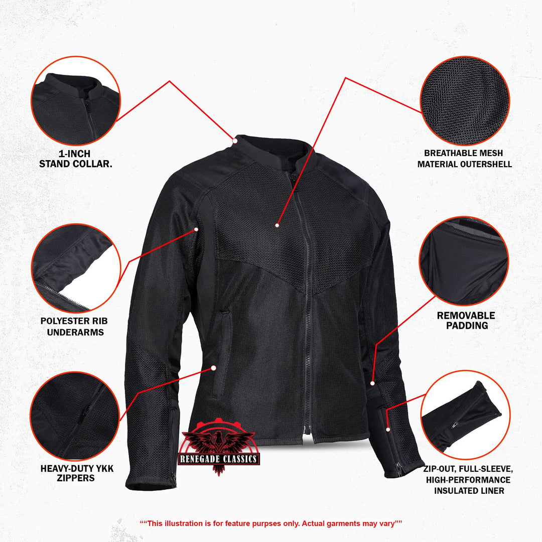 Race Wave Women's Sporty Mesh Jacket