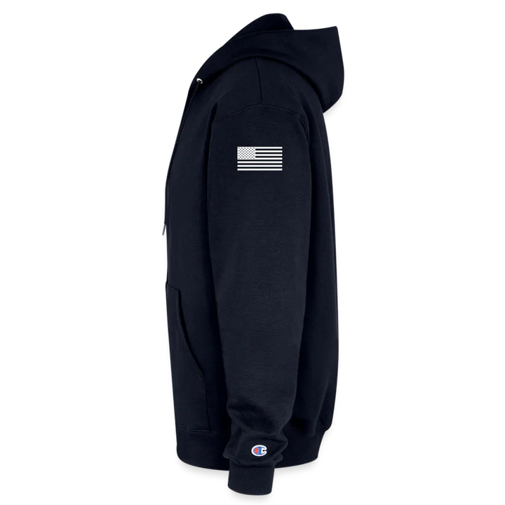 Champion Unisex Full Zip Hoodie - navy