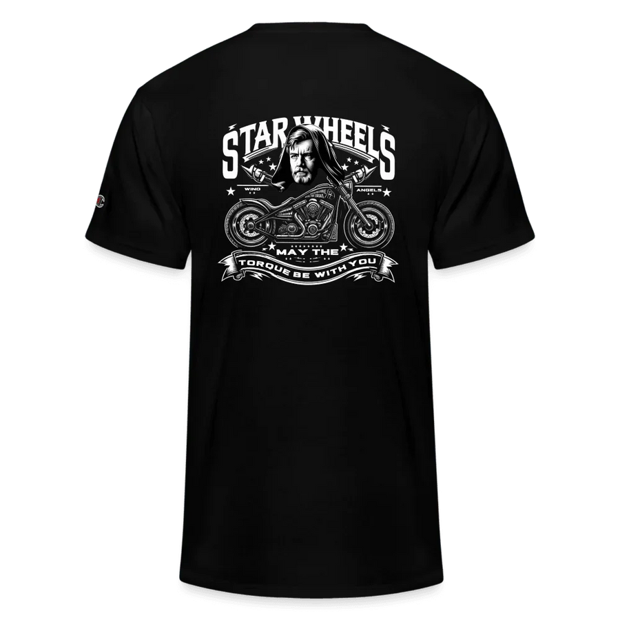 Star Wheels T-Shirt - black