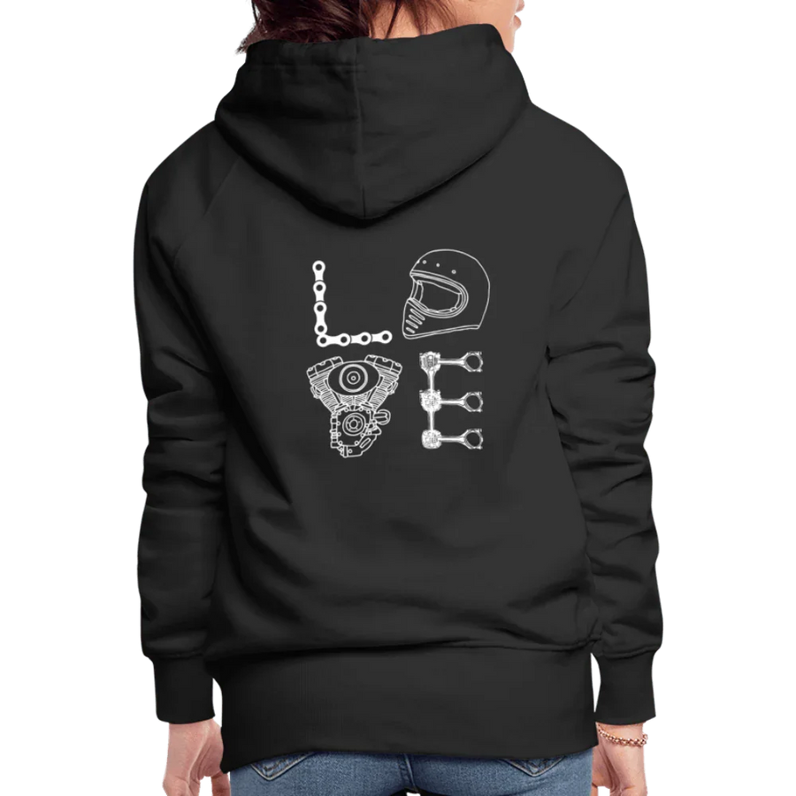 LOVE Moto Hoodie - black