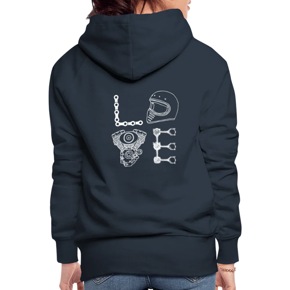LOVE Moto Hoodie - navy