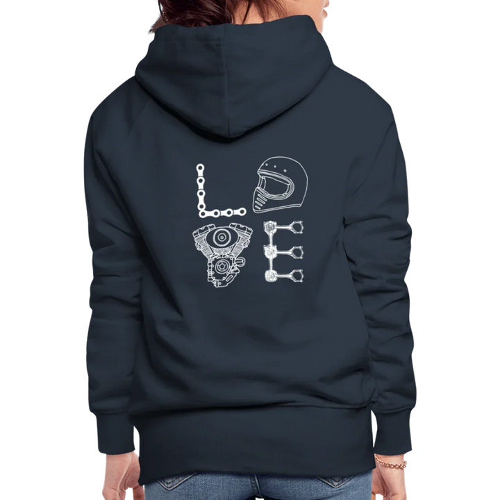 LOVE Moto Hoodie - navy