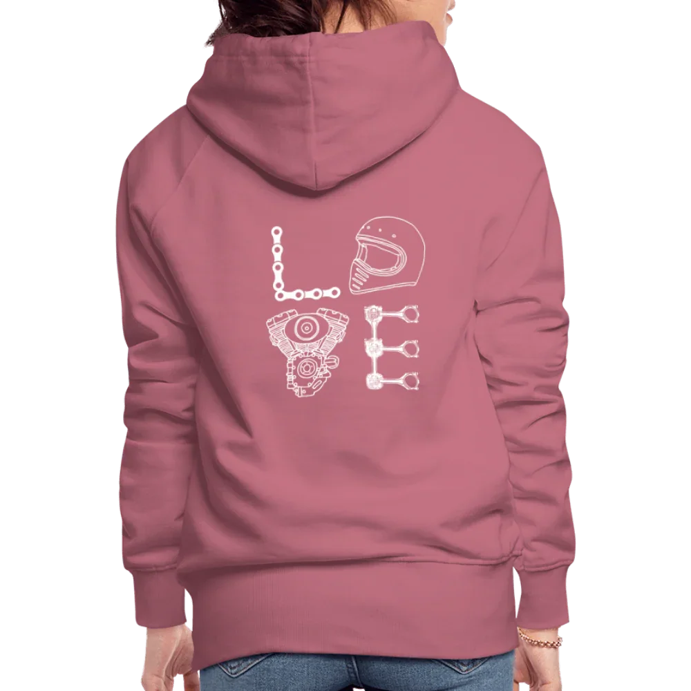 LOVE Moto Hoodie - mauve