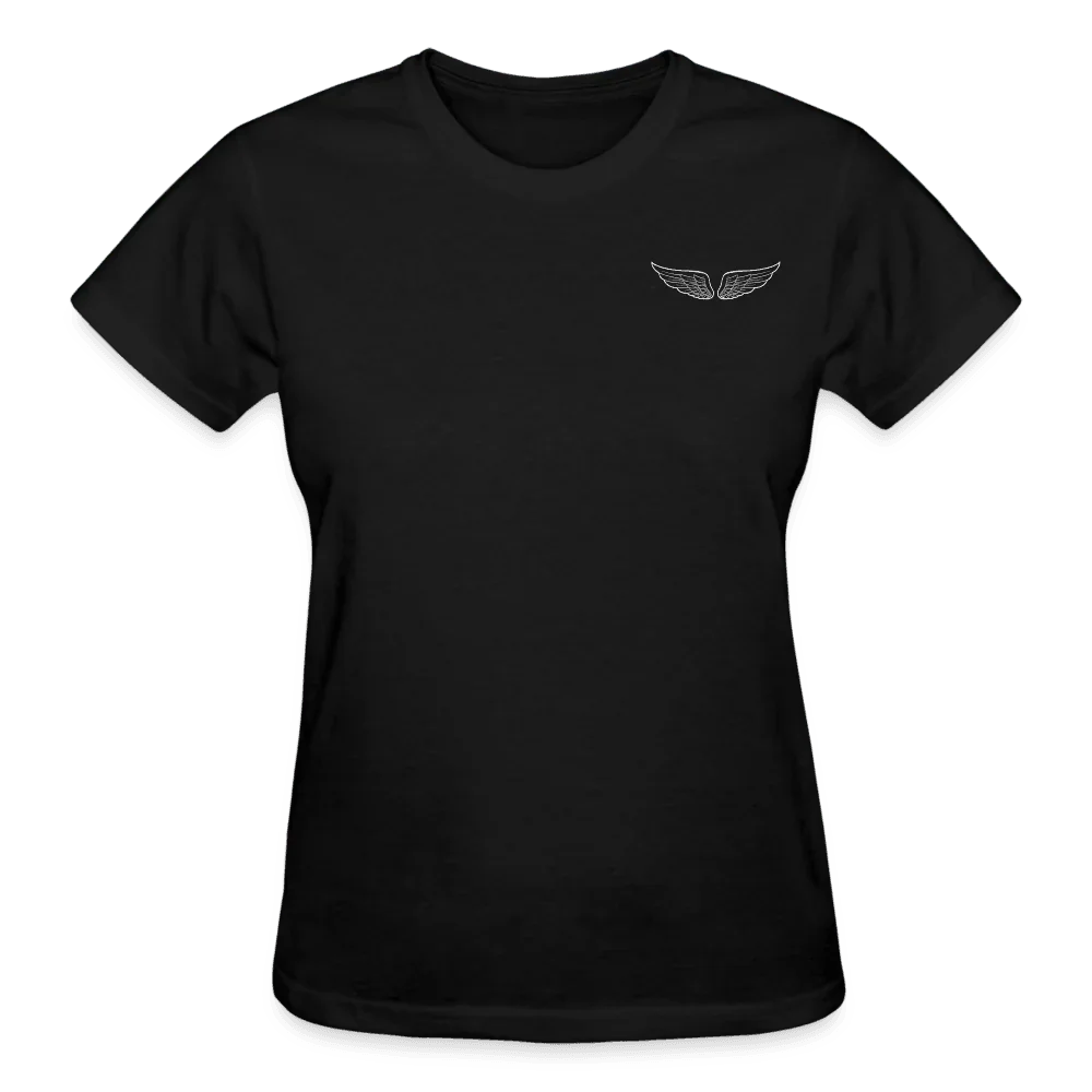 Good Girl Bad Habits V-Neck T-Shirt - black