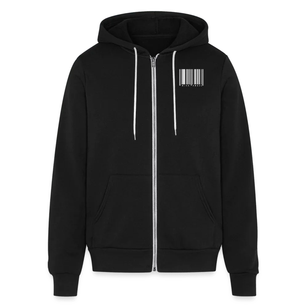 Biker Chick Zip Hoodie - black