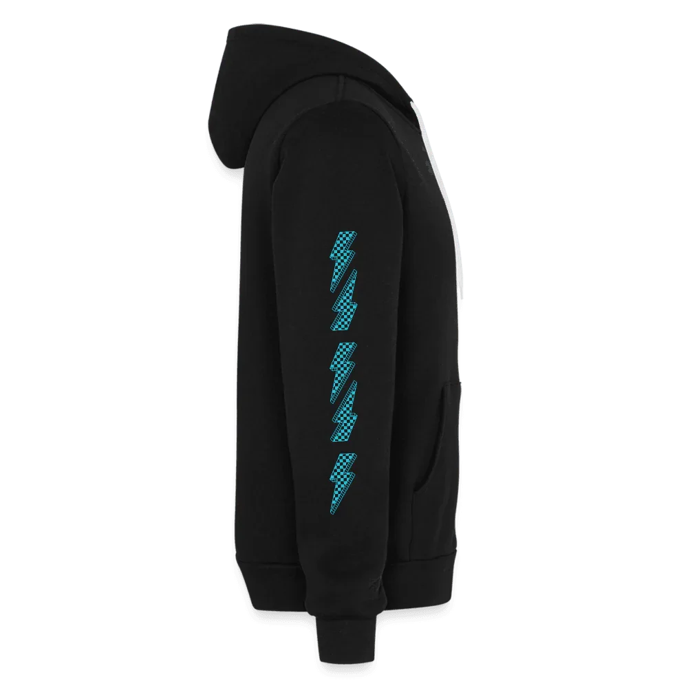 Biker Chick Zip Hoodie - black