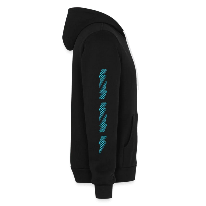 Biker Chick Zip Hoodie - black