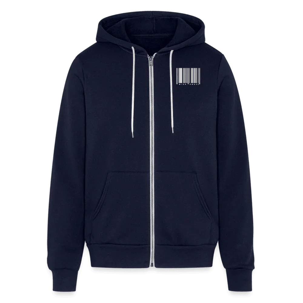 Biker Chick Zip Hoodie - navy