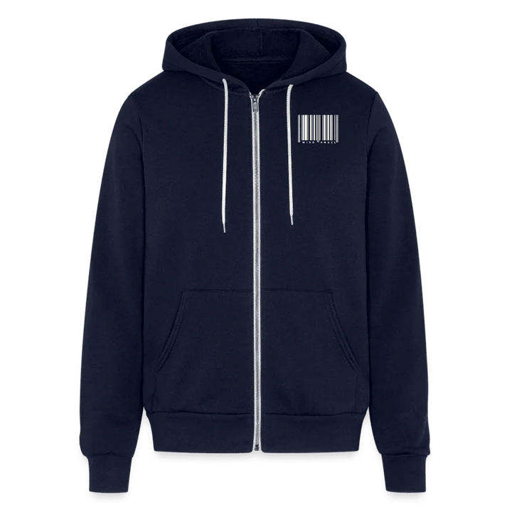 Biker Chick Zip Hoodie - navy