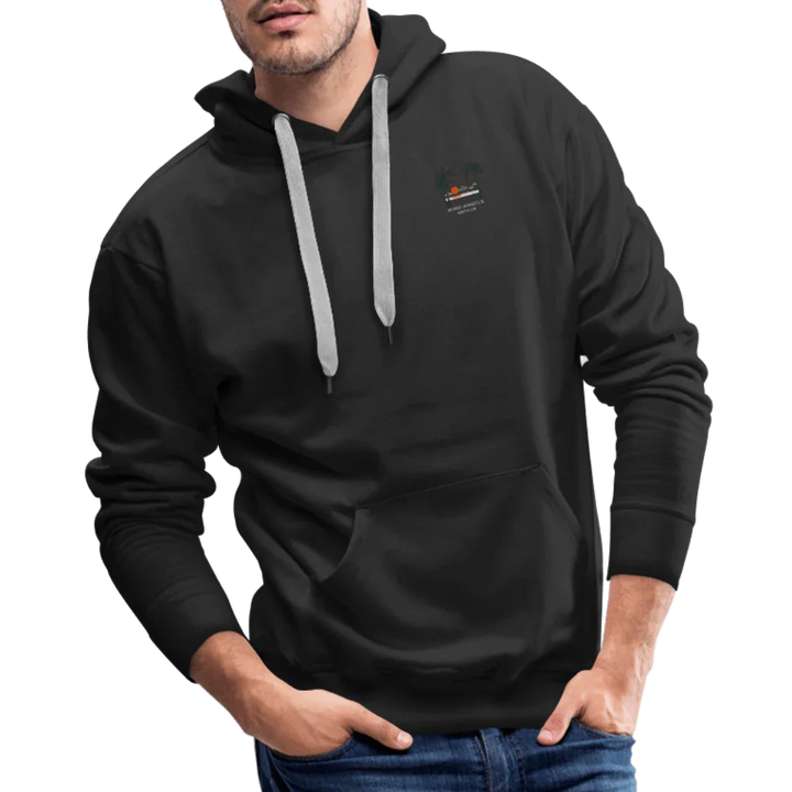Honey Bagger Don't Care Zip Hoodie - black