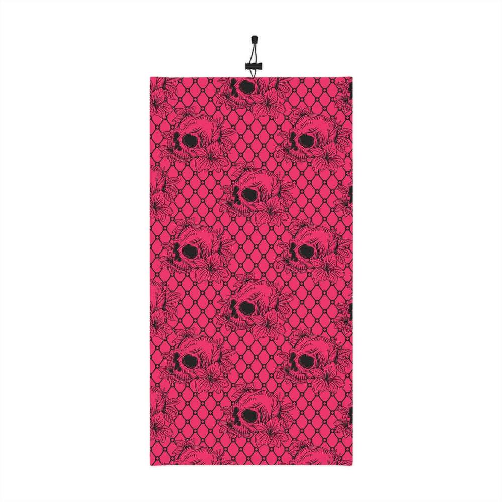 Pink Skulls and Blooms Gaiter - Wind Angels