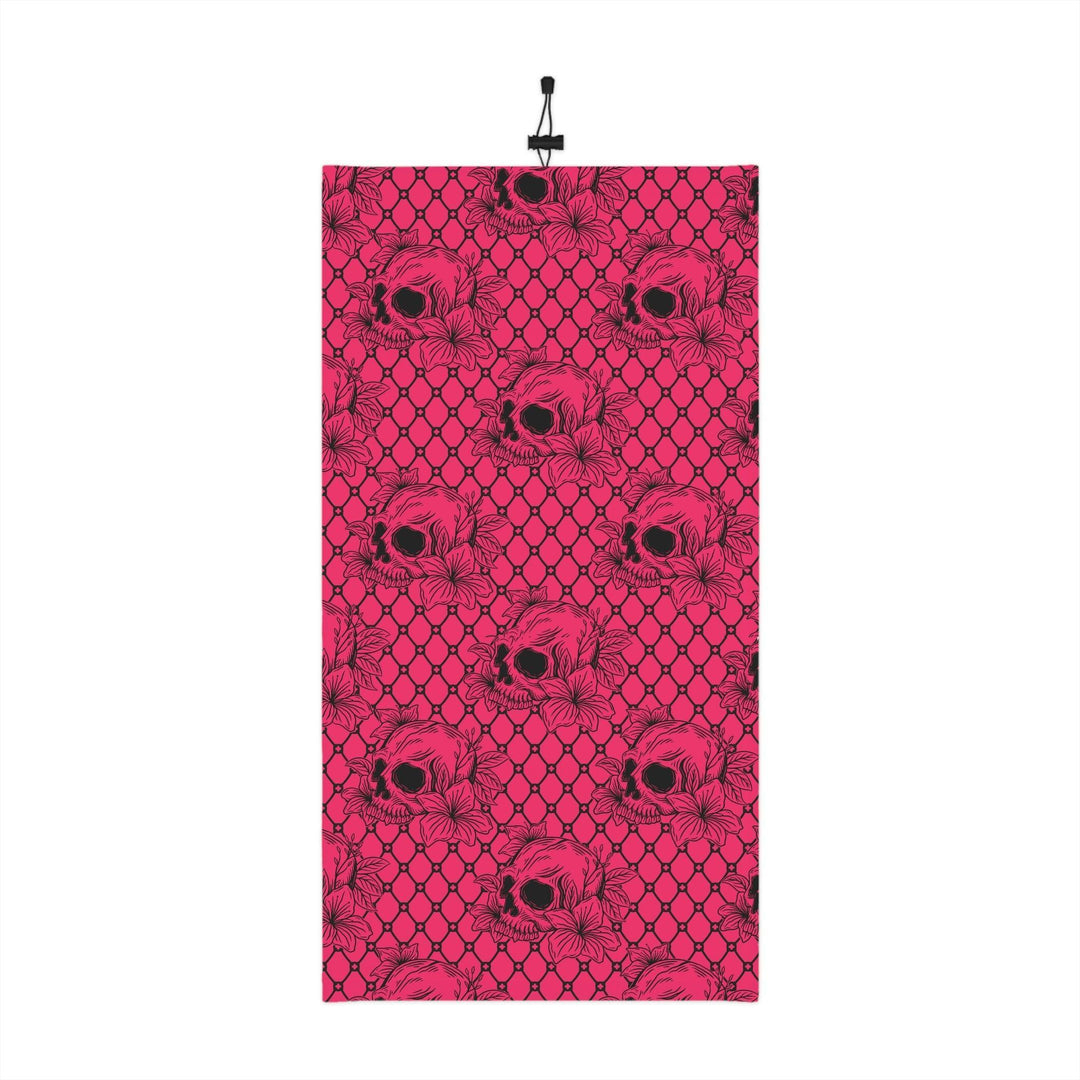 Pink Skulls and Blooms Gaiter - Wind Angels