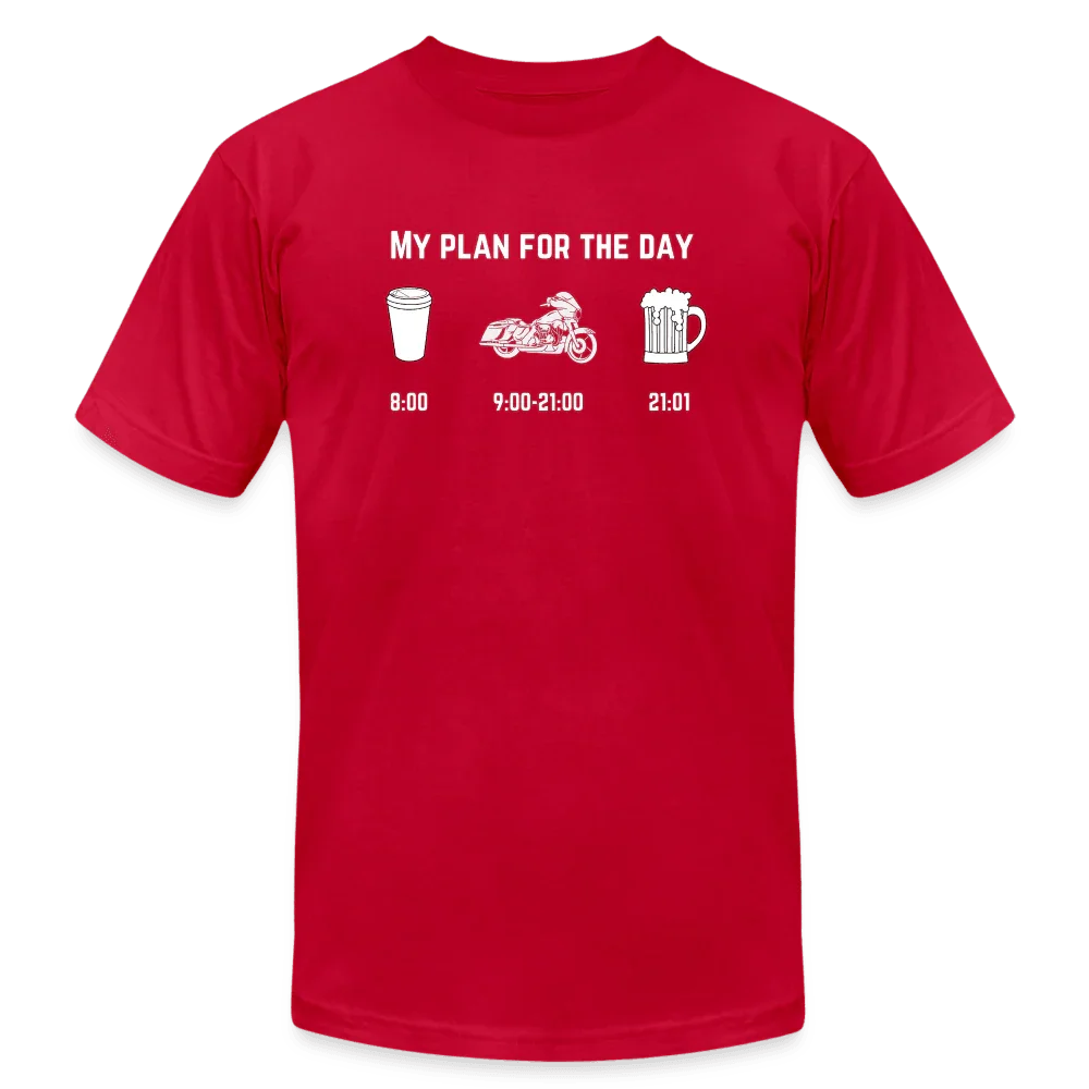 Plan for the Day T-Shirt - red