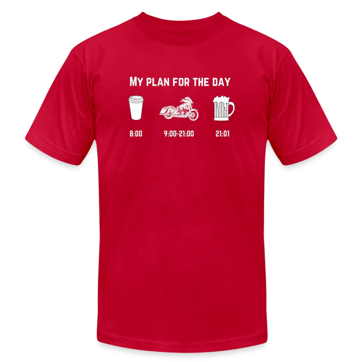 Plan for the Day T-Shirt - red
