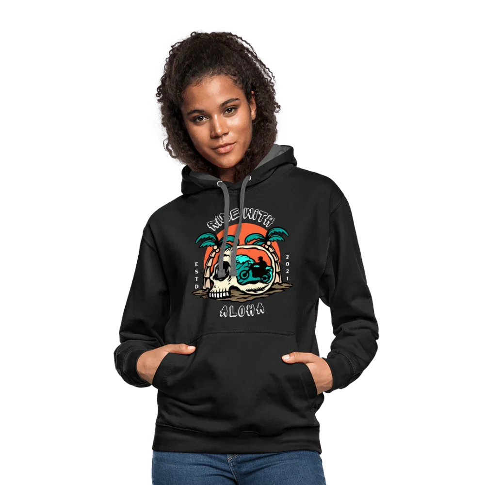 Ride Aloha Hoodie - black/asphalt