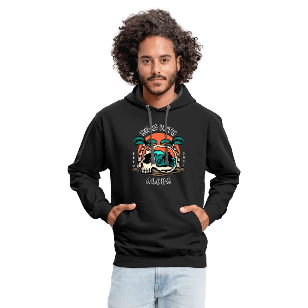 Ride Aloha Hoodie - black/asphalt