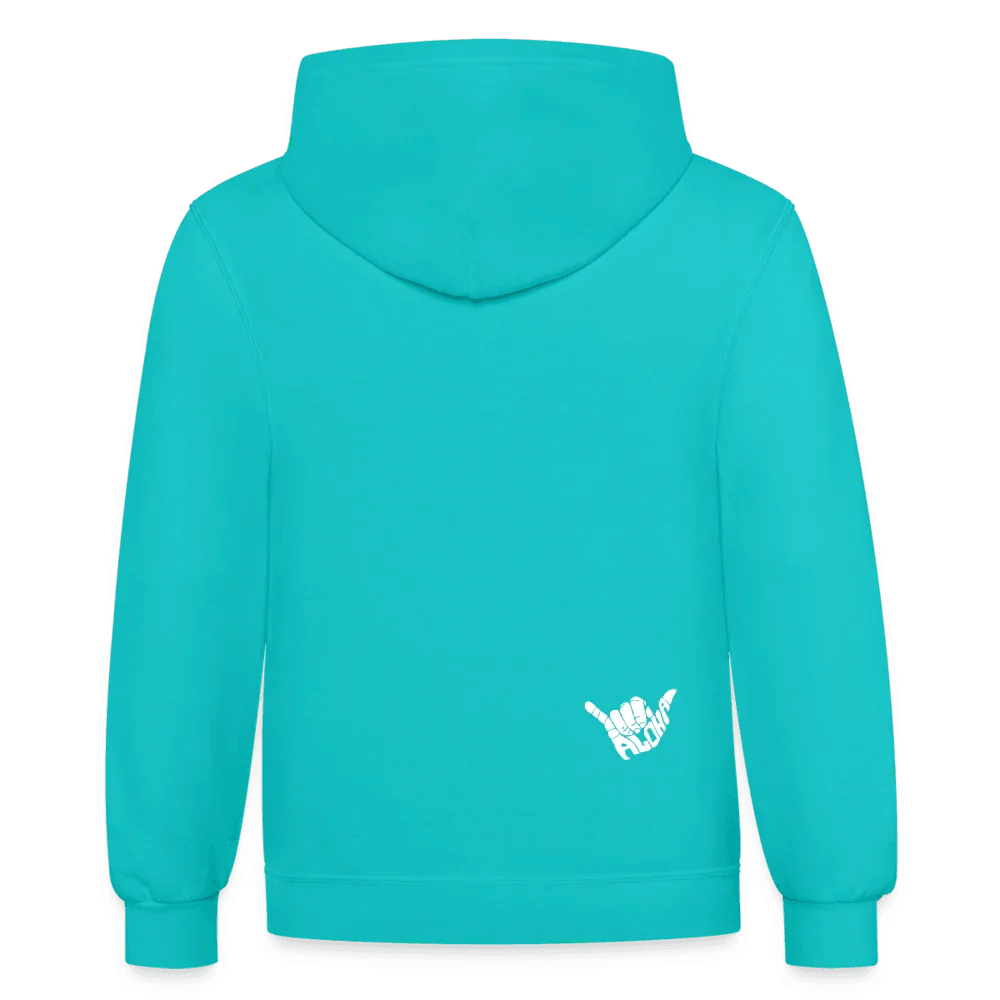 Ride Aloha Hoodie - scuba blue/asphalt