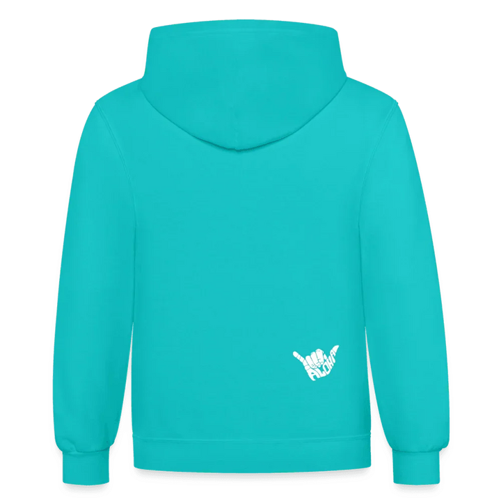 Ride Aloha Hoodie - scuba blue/asphalt