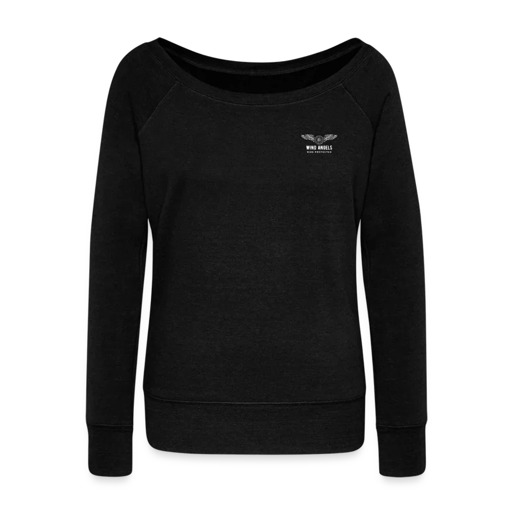 Women's Wideneck Sweatshirt - black